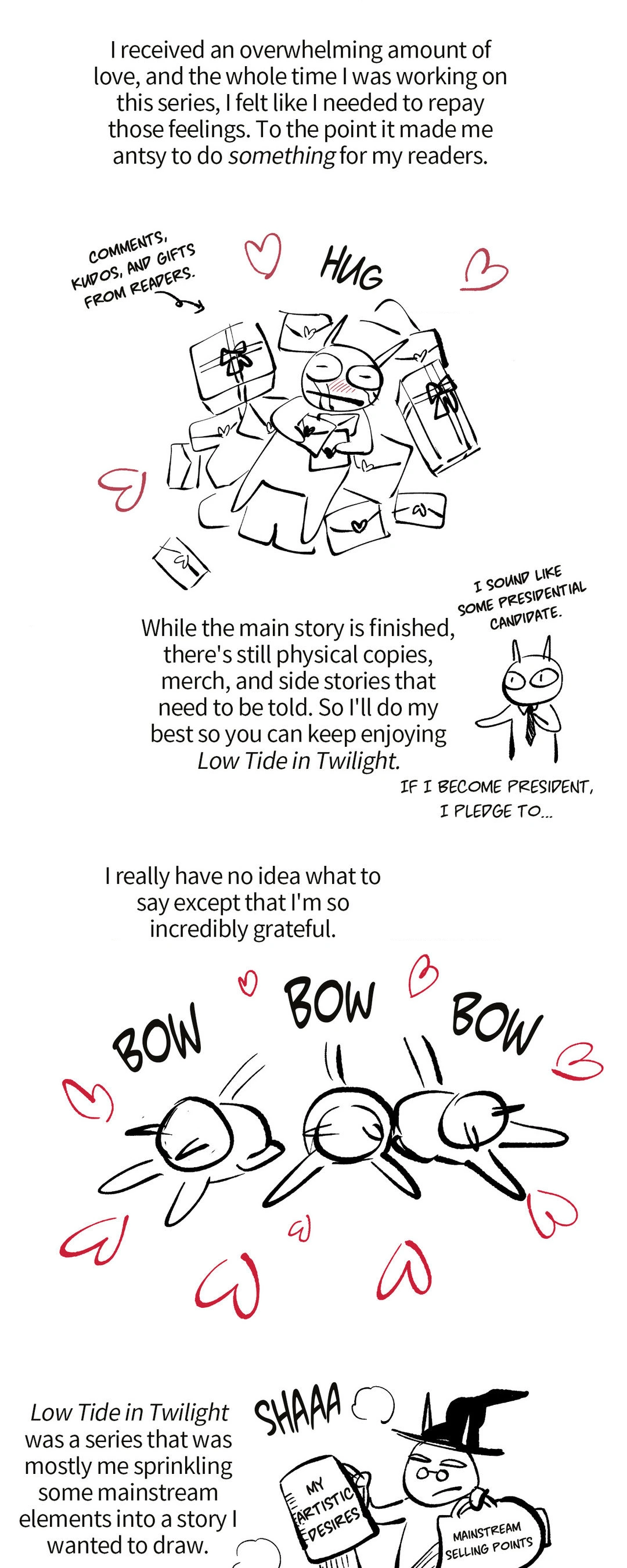 Low Tide in Twilight「Official」 - Creator's Note manhwa