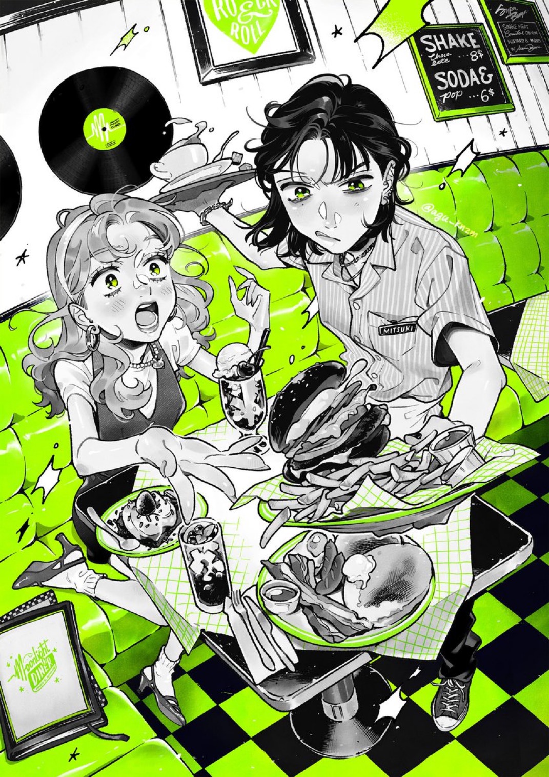 The Guy She Was Interested in Wasn’t a Guy At All - TOWER RECORDS CAFE Collab manhwa