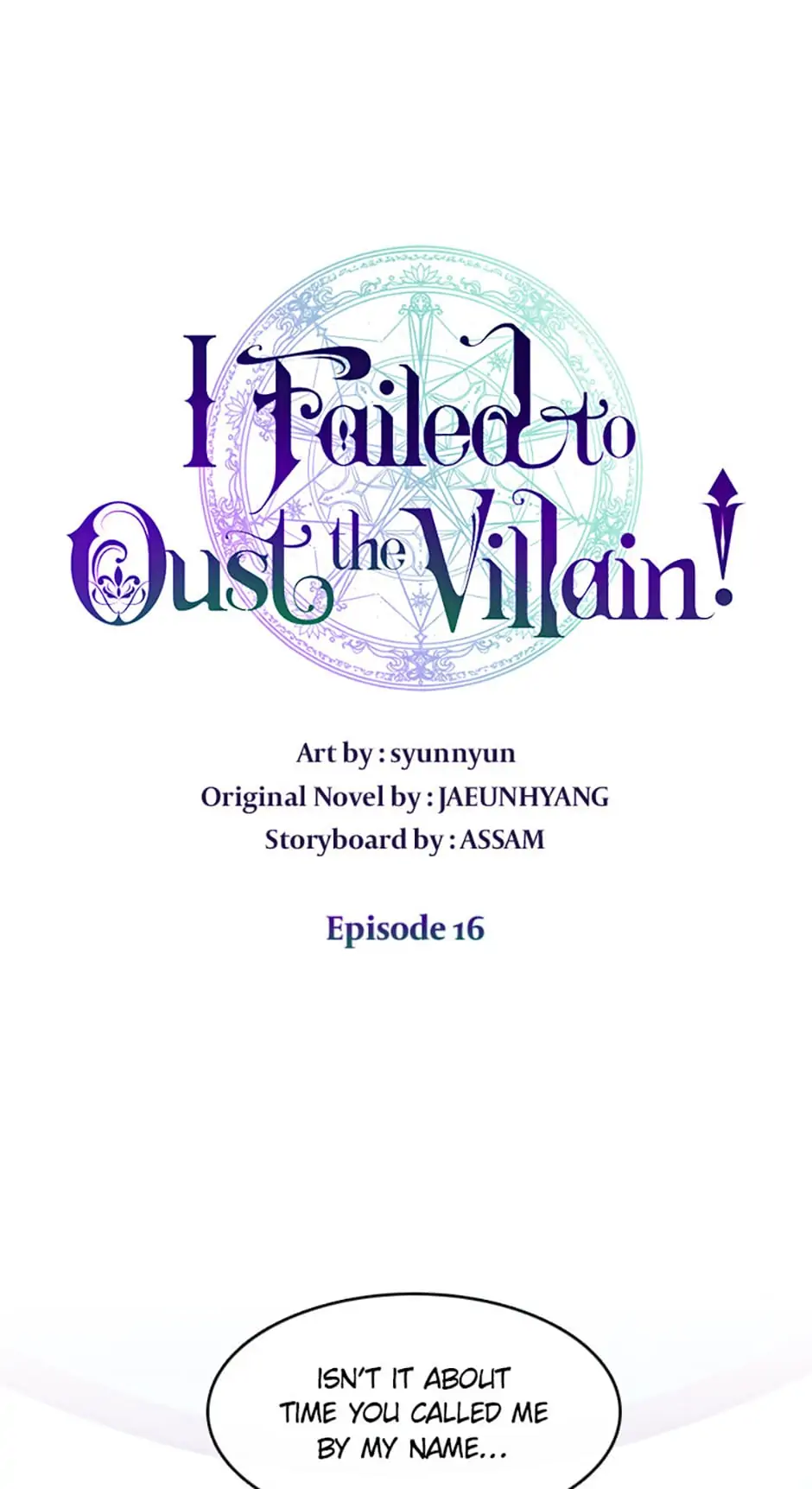 I Failed to Oust the Villain! [Official][Uncensored] - Chapter 16 manhwa