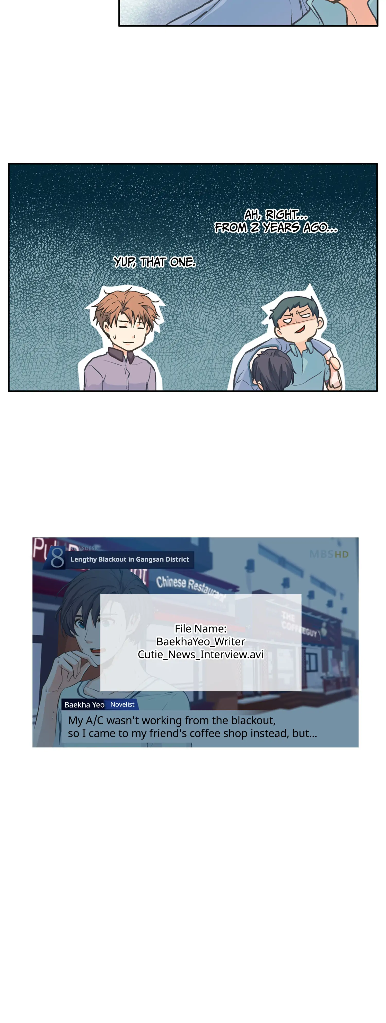 The Novelist and His Neighbor - Chapter 2 manhwa