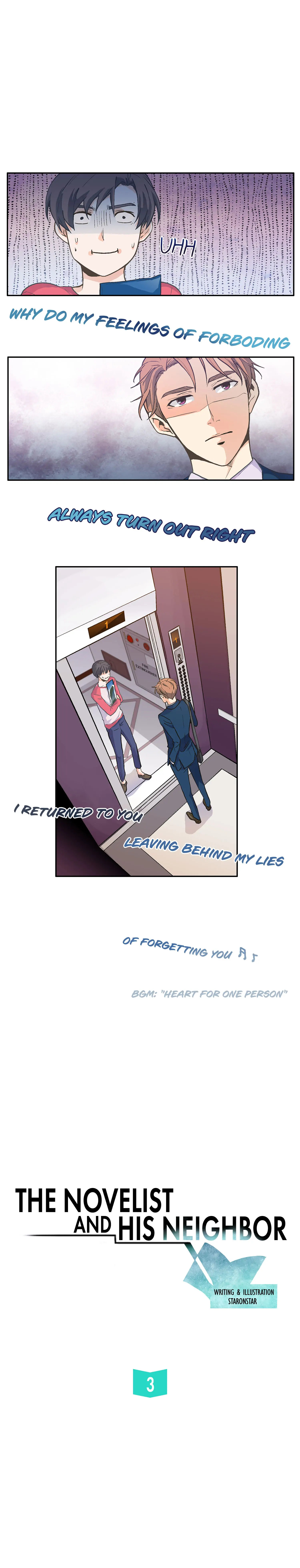 The Novelist and His Neighbor - Chapter 3 manhwa