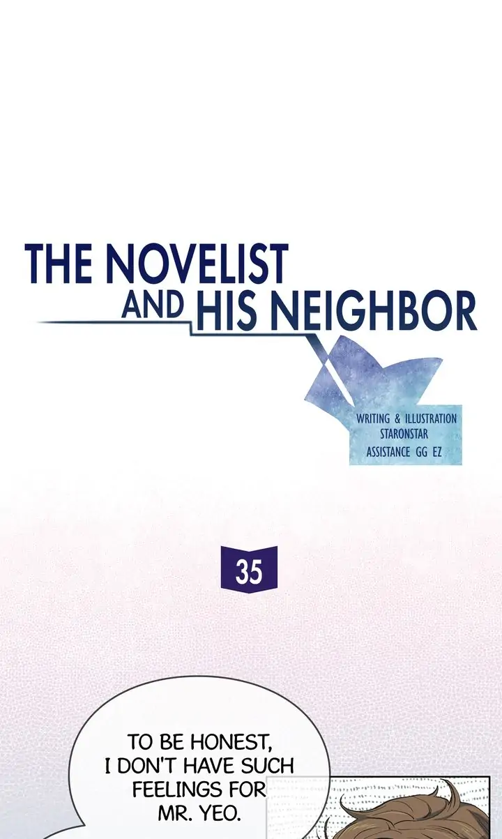 The Novelist and His Neighbor - Chapter 35 manhwa