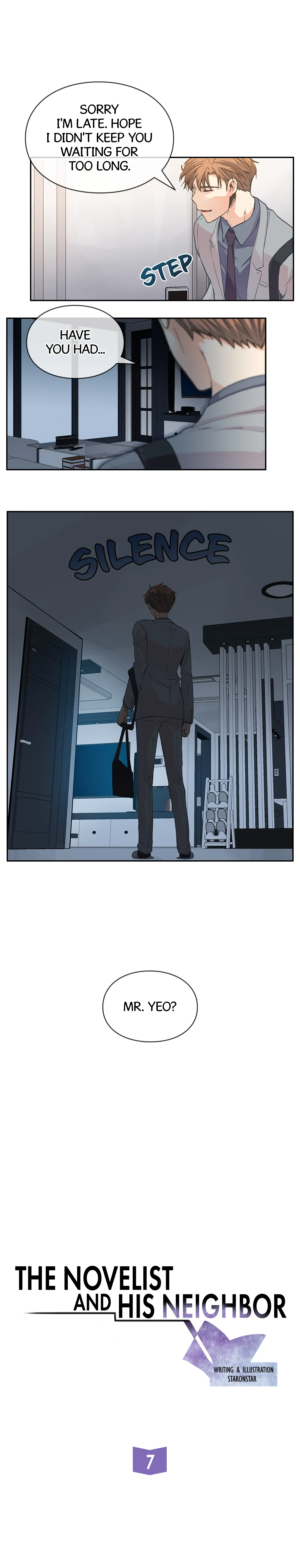 The Novelist and His Neighbor - Chapter 7 manhwa