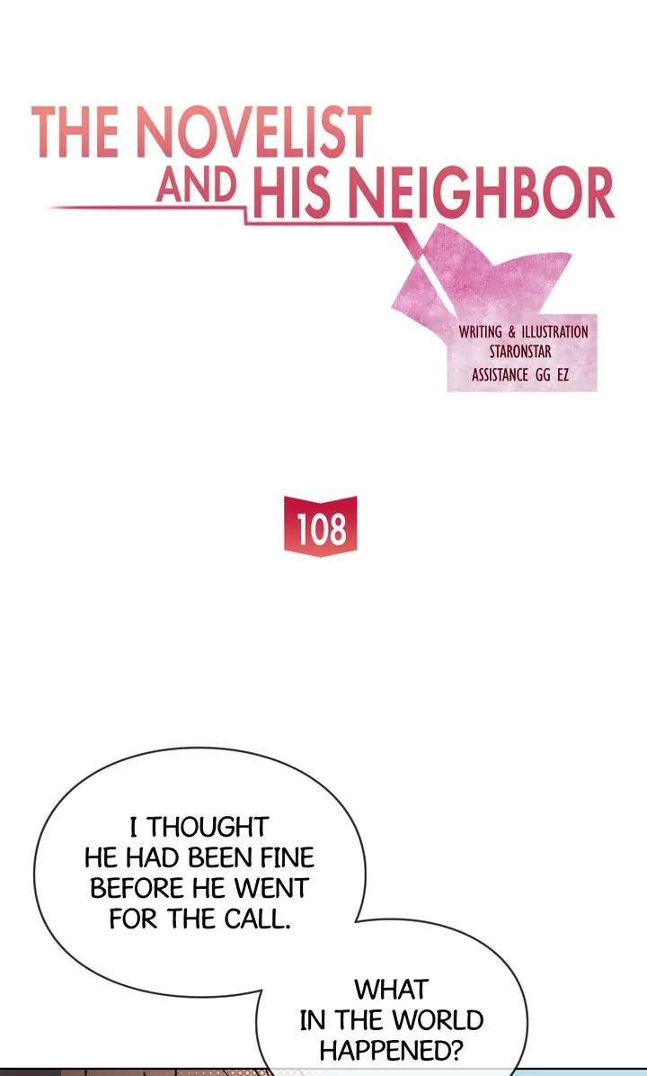 The Novelist and His Neighbor - S3 Episode 108 manhwa