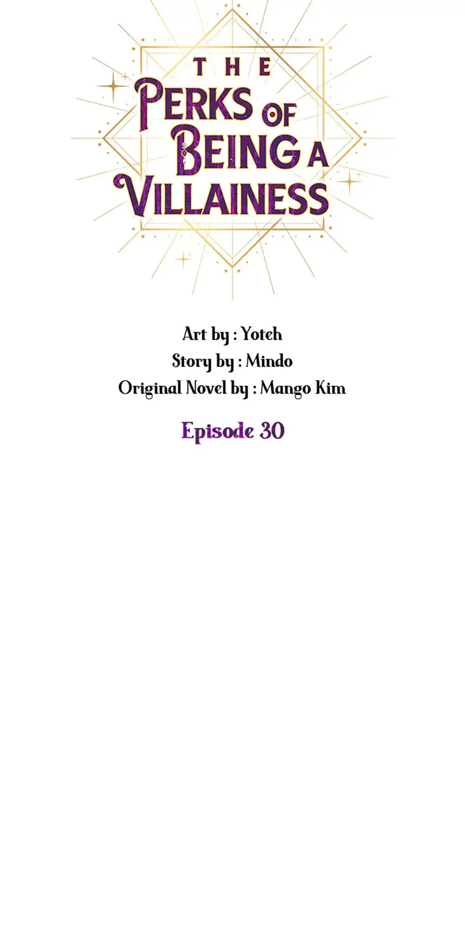 The Perks of Being a Villainess (Official) - Chapter 30 manhwa