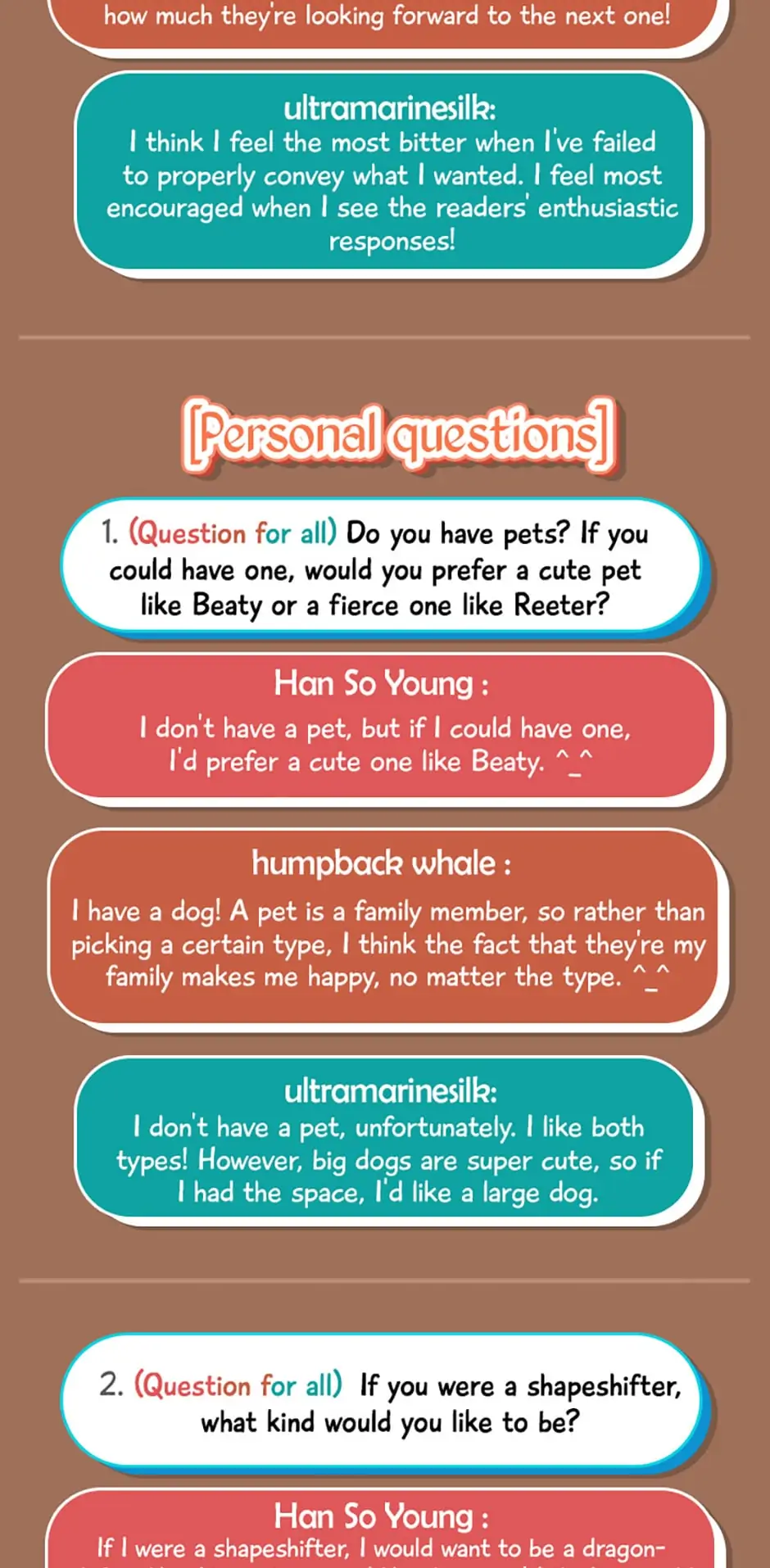 Talented Baby Squirrel - Creator Interview manhwa