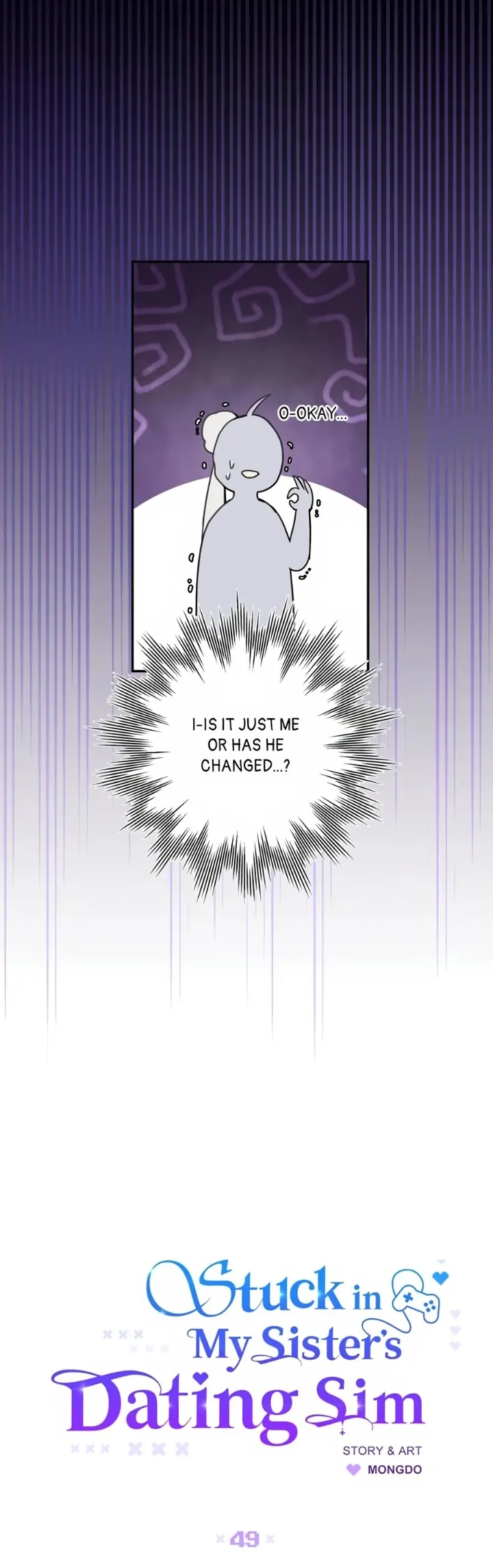 Stuck in My Sister’s Dating Sim [Official][Mature] - Chapter 49 manhwa