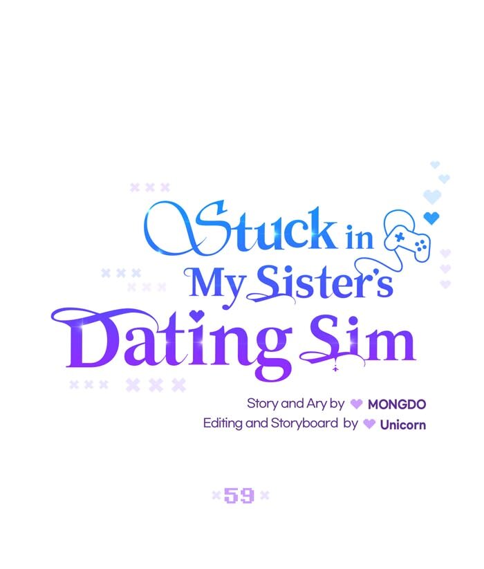 Stuck in My Sister’s Dating Sim [Official][Mature] - Chapter 59 manhwa