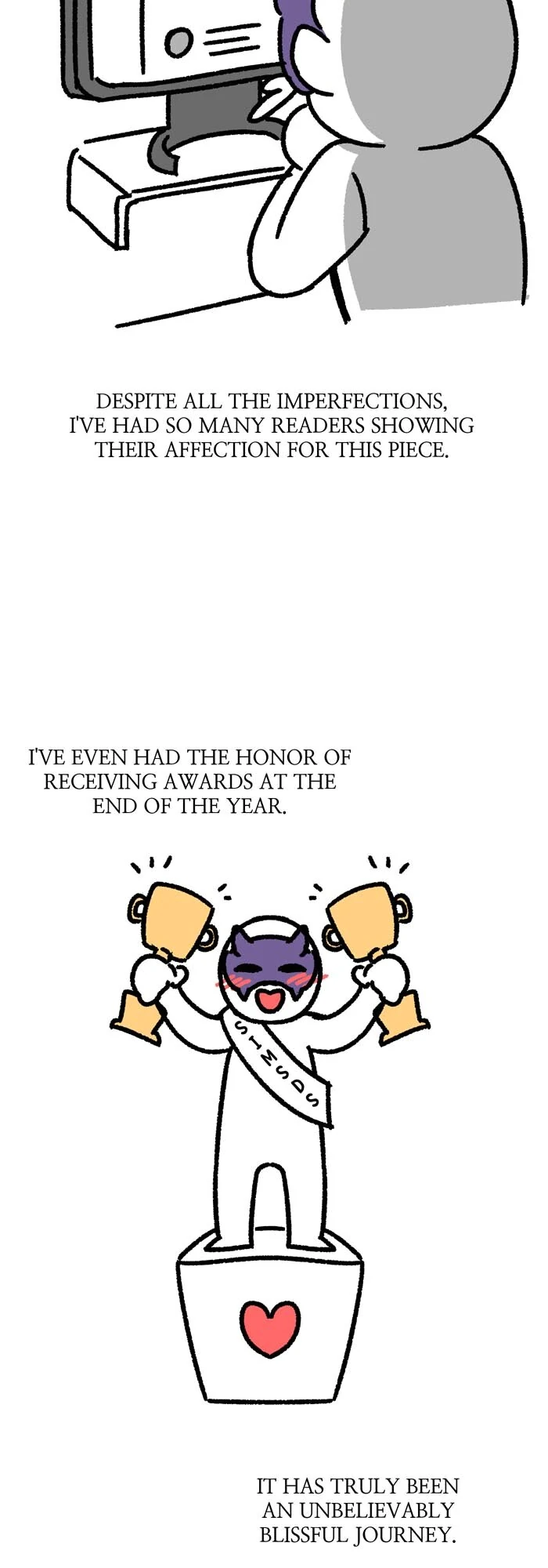 Stuck in My Sister’s Dating Sim [Official][Mature] - Creator's Note manhwa