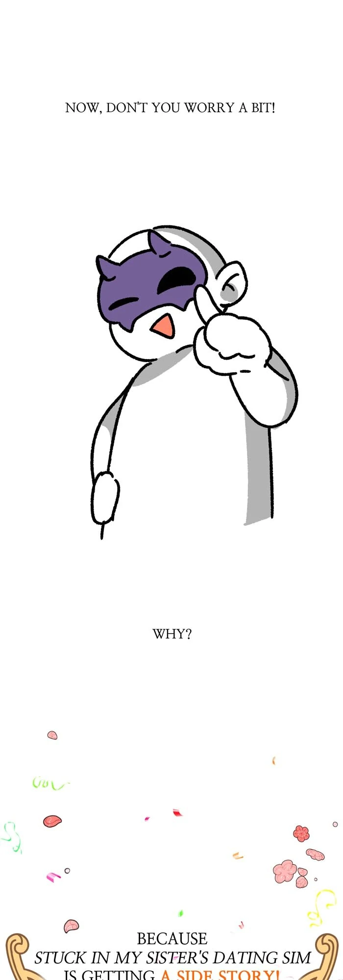 Stuck in My Sister’s Dating Sim [Official][Mature] - Creator's Note manhwa