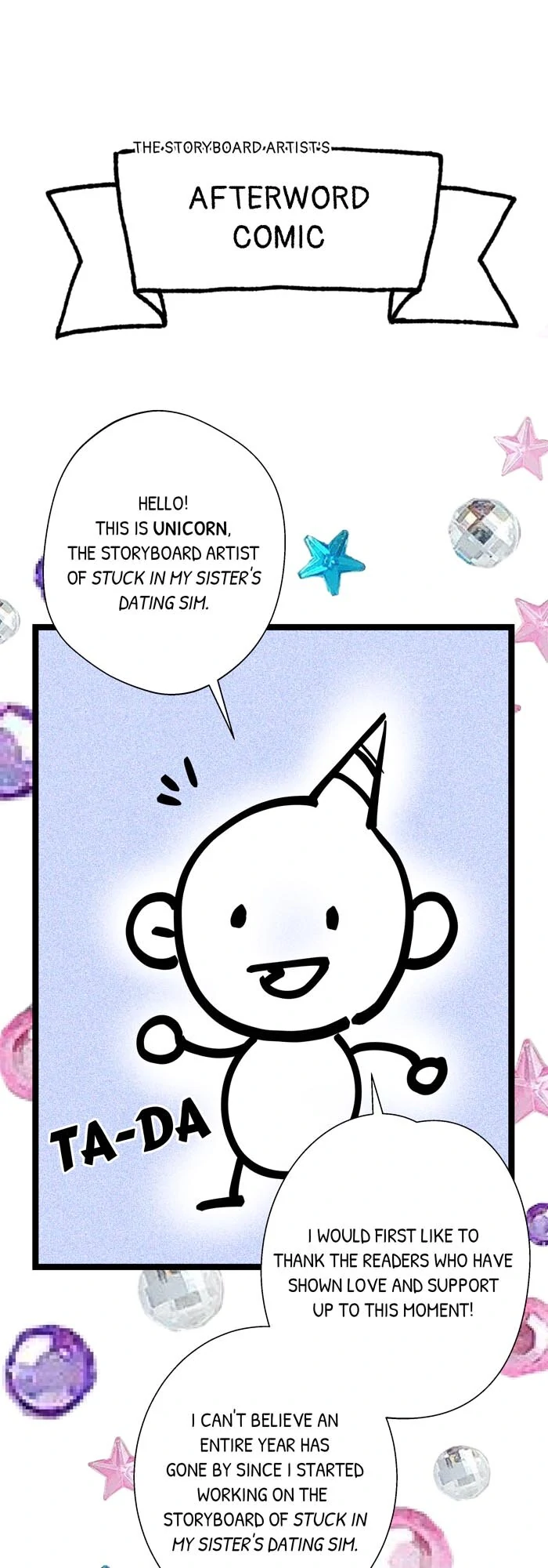 Stuck in My Sister’s Dating Sim [Official][Mature] - Creator's Note manhwa