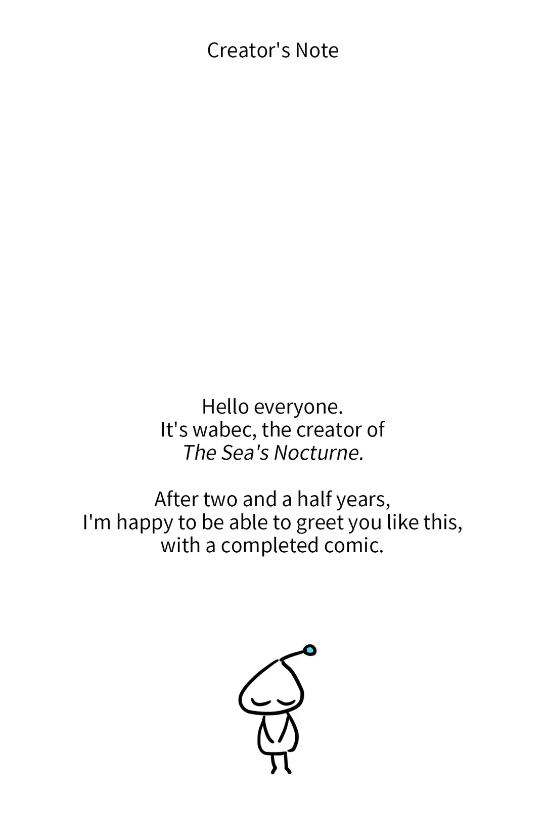 The Sea’s Nocturne (Mature) - Creator's Note manhwa