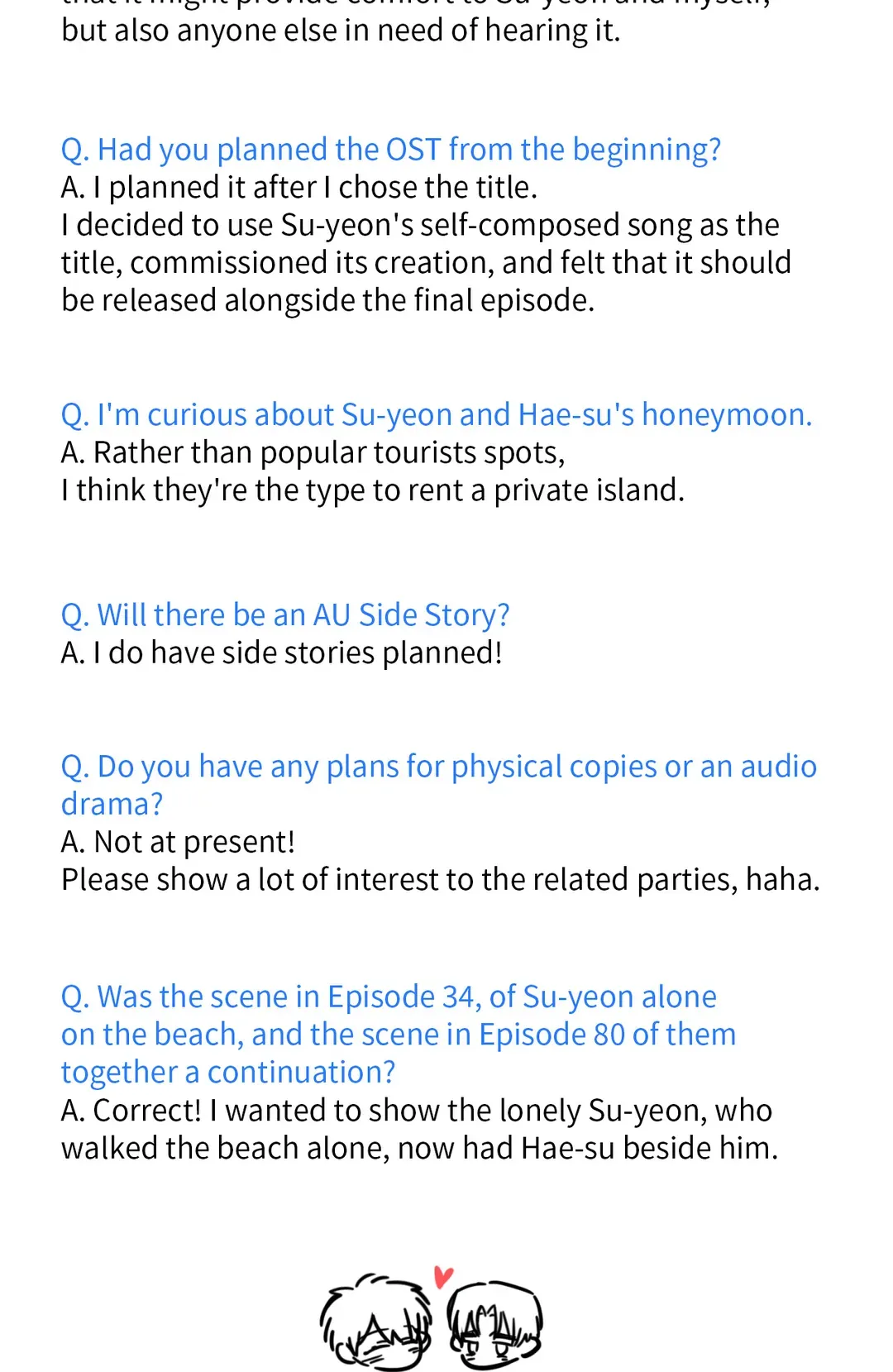The Sea’s Nocturne (Mature) - Creator's Note manhwa