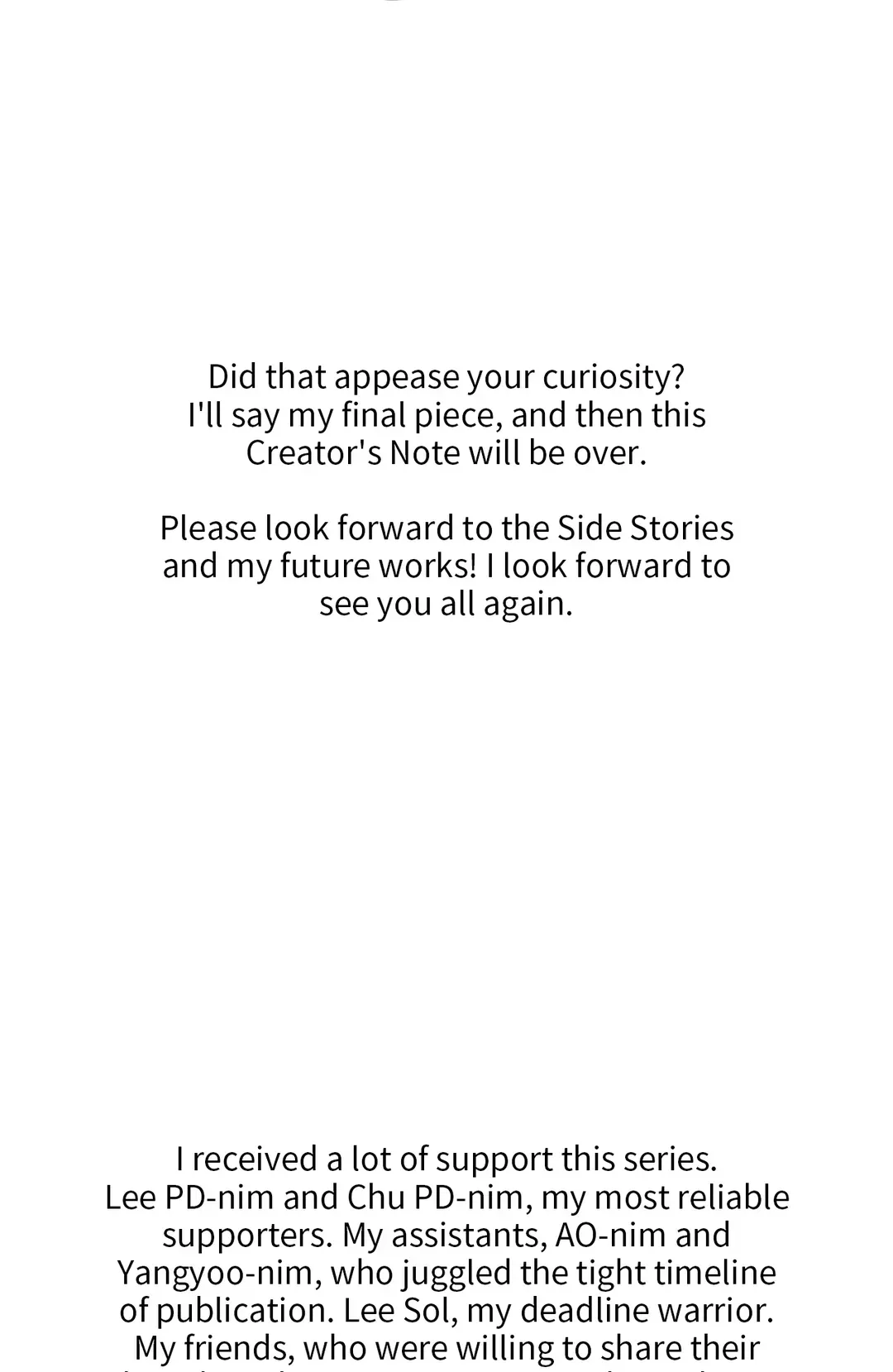 The Sea’s Nocturne (Mature) - Creator's Note manhwa