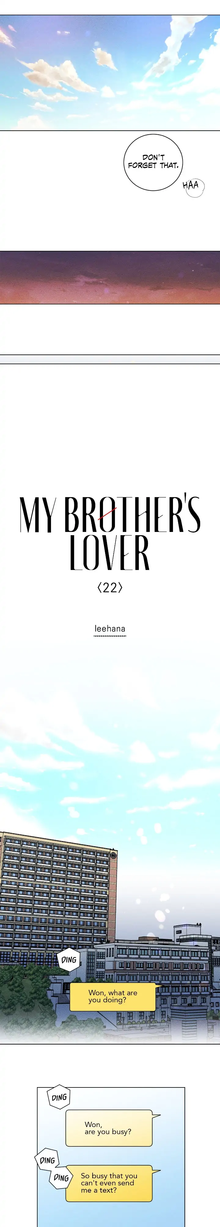 My Brother’s Lover - Chapter 22 manhwa
