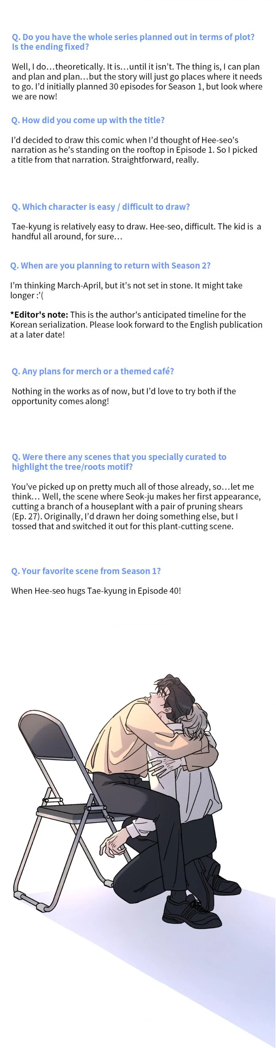 A Tree Without Roots 〘Official〙 - Author's Note manhwa