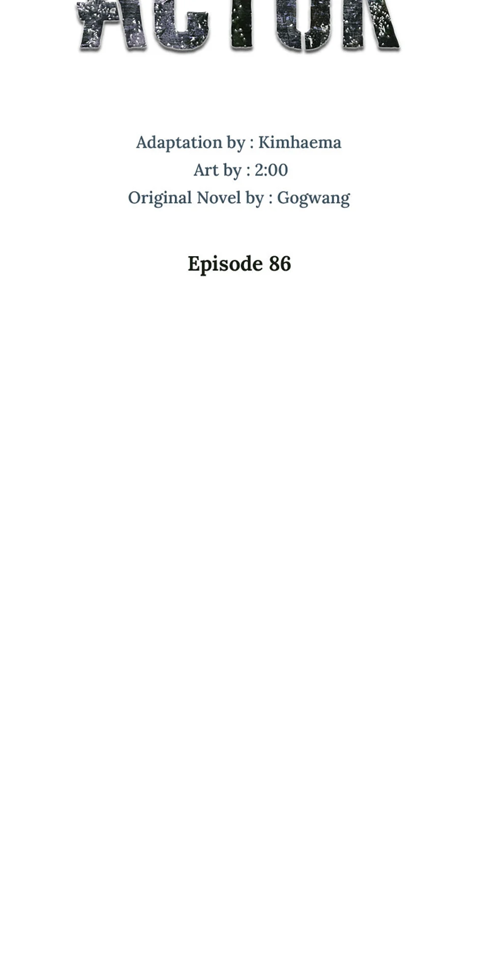 To Be an Actor [Official] - Chapter 86 manhwa