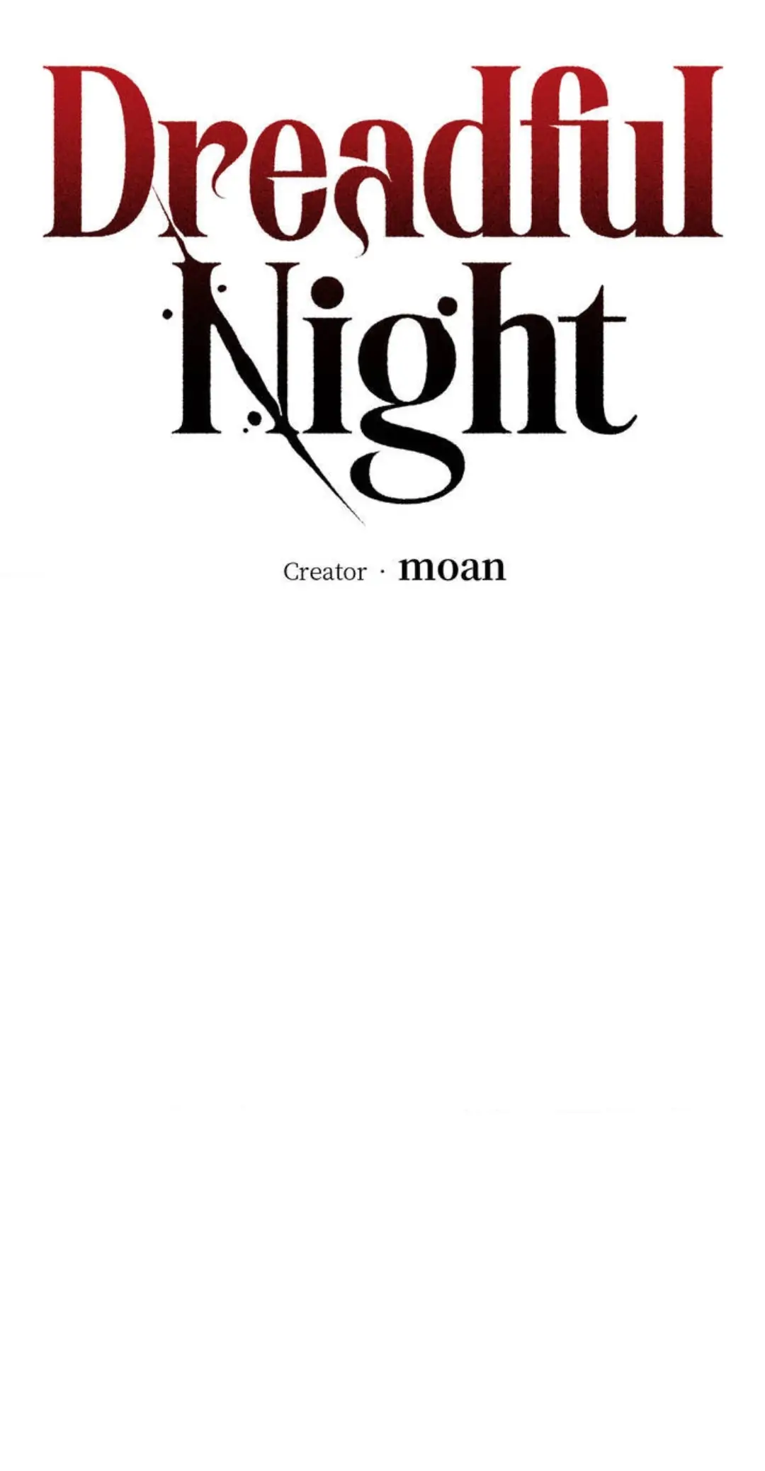 Dreadful Night [Official] - Chapter 1 manhwa