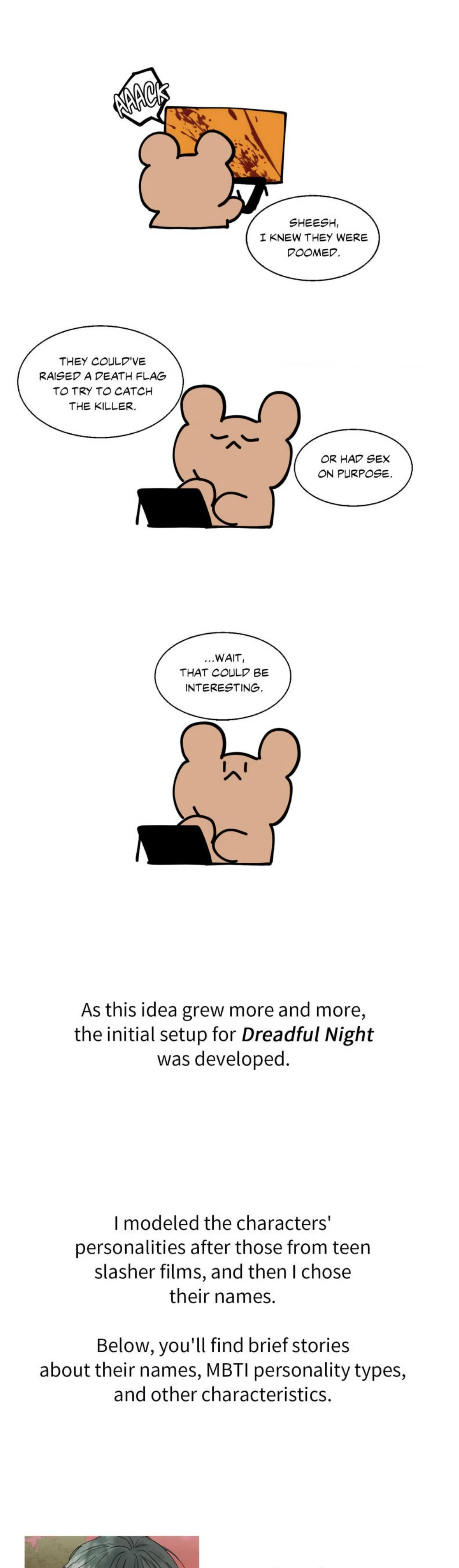 Dreadful Night [Official] - Season 1 Author's Note manhwa