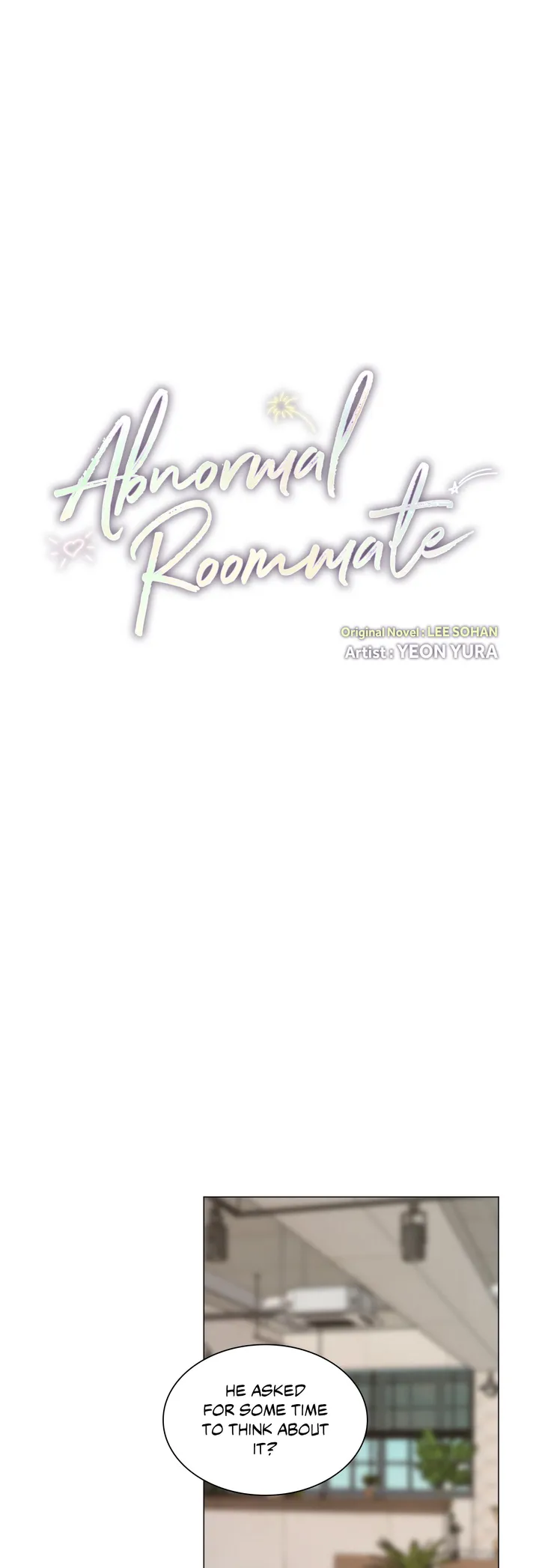 Abnormal Roommate - Chapter 1 manhwa