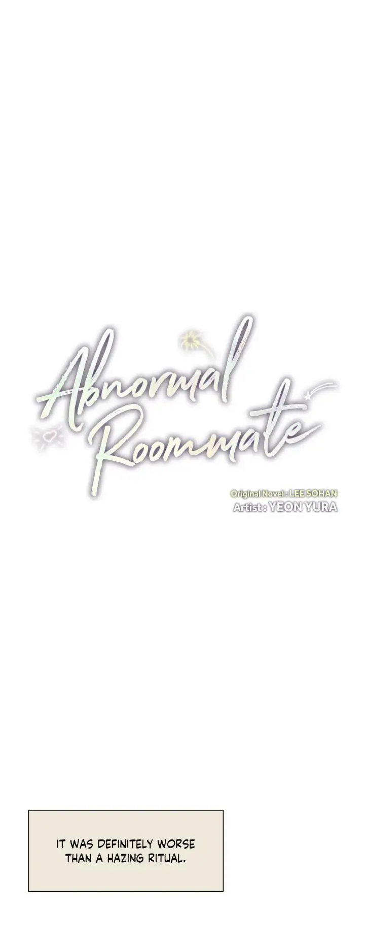 Abnormal Roommate - Chapter 5 manhwa