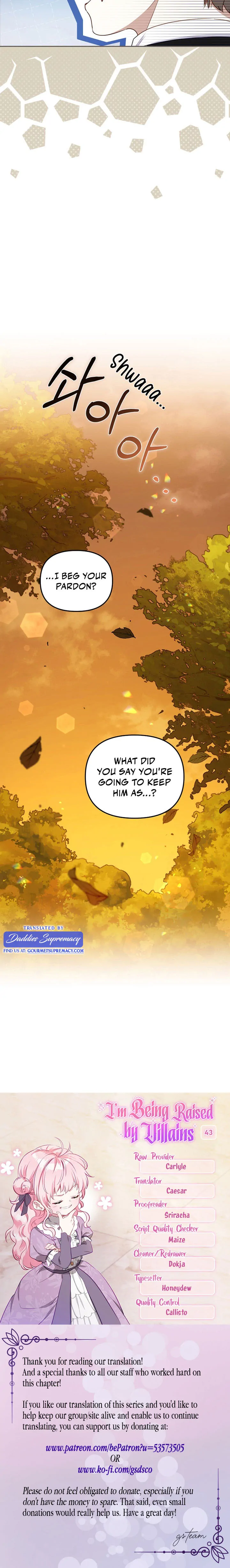 I’m Being Raised by Villains [Daddies Supremacy] - Chapter 43 manhwa