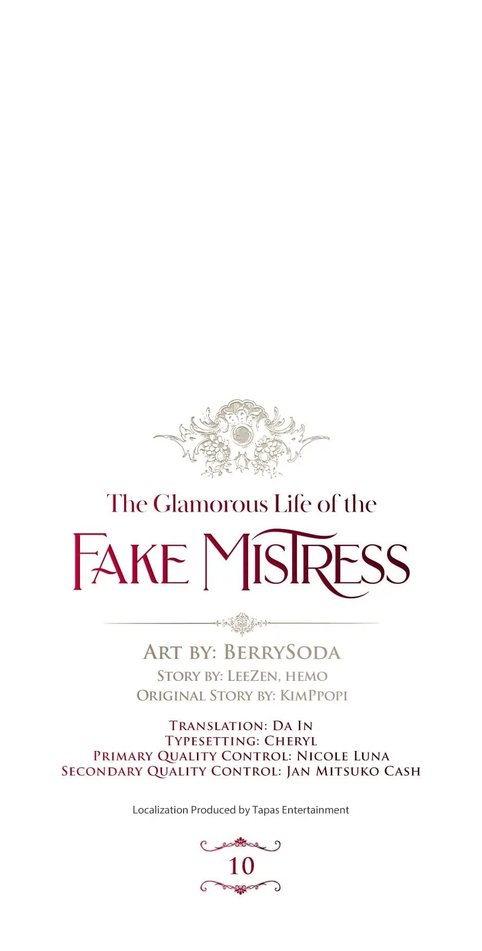 The Glamorous Life of the Fake Mistress - Chapter 10 manhwa