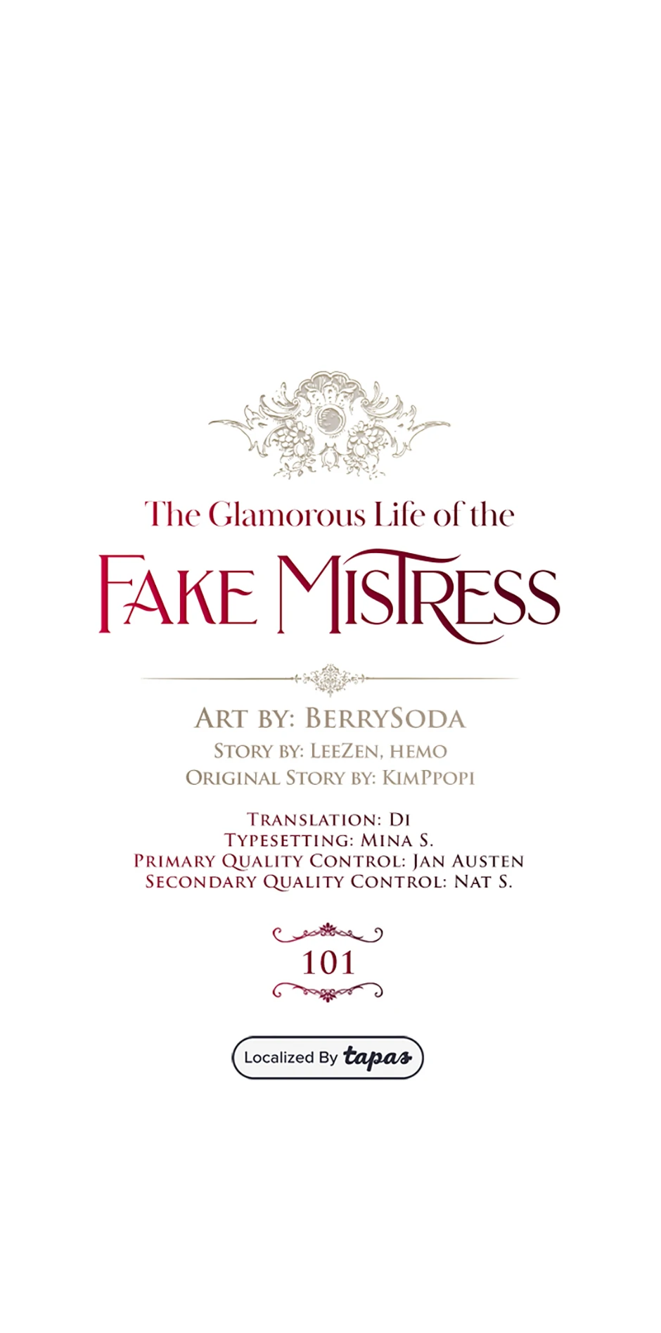 The Glamorous Life of the Fake Mistress - Chapter 101 manhwa