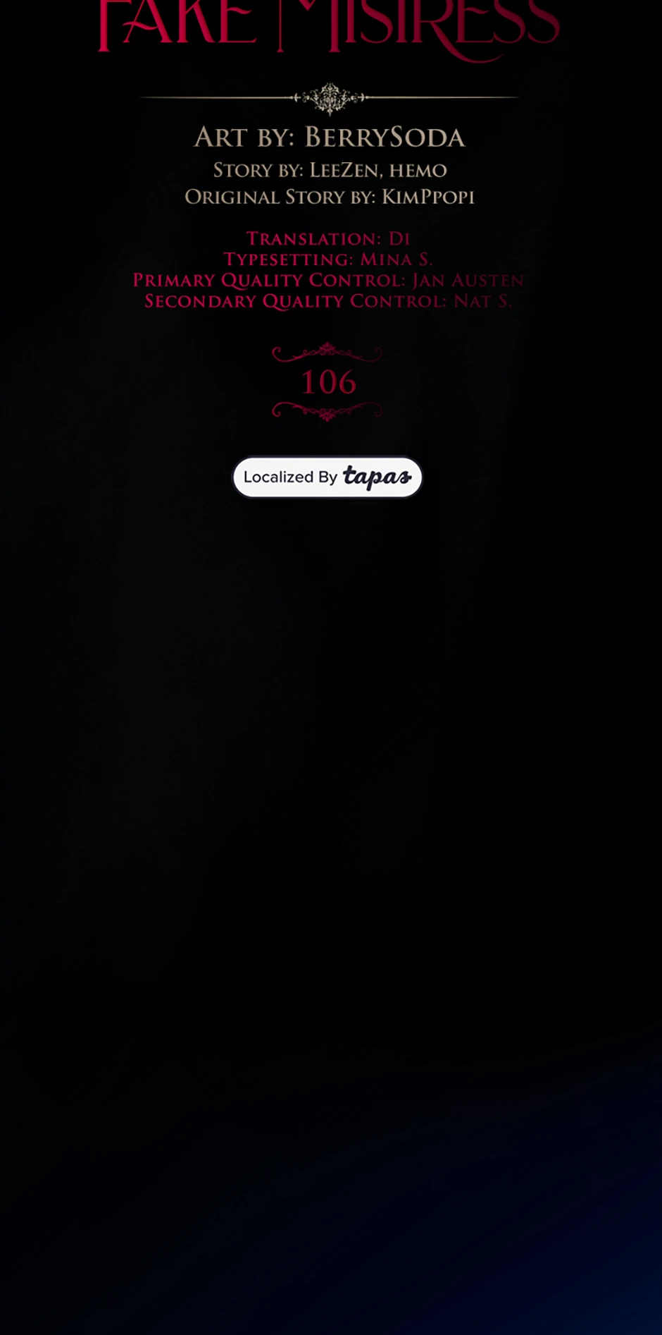 The Glamorous Life of the Fake Mistress - Chapter 106 manhwa