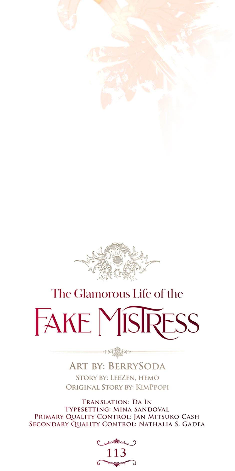 The Glamorous Life of the Fake Mistress - Chapter 113 manhwa