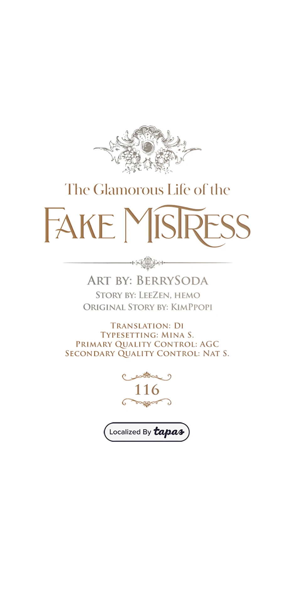 The Glamorous Life of the Fake Mistress - Chapter 116 manhwa