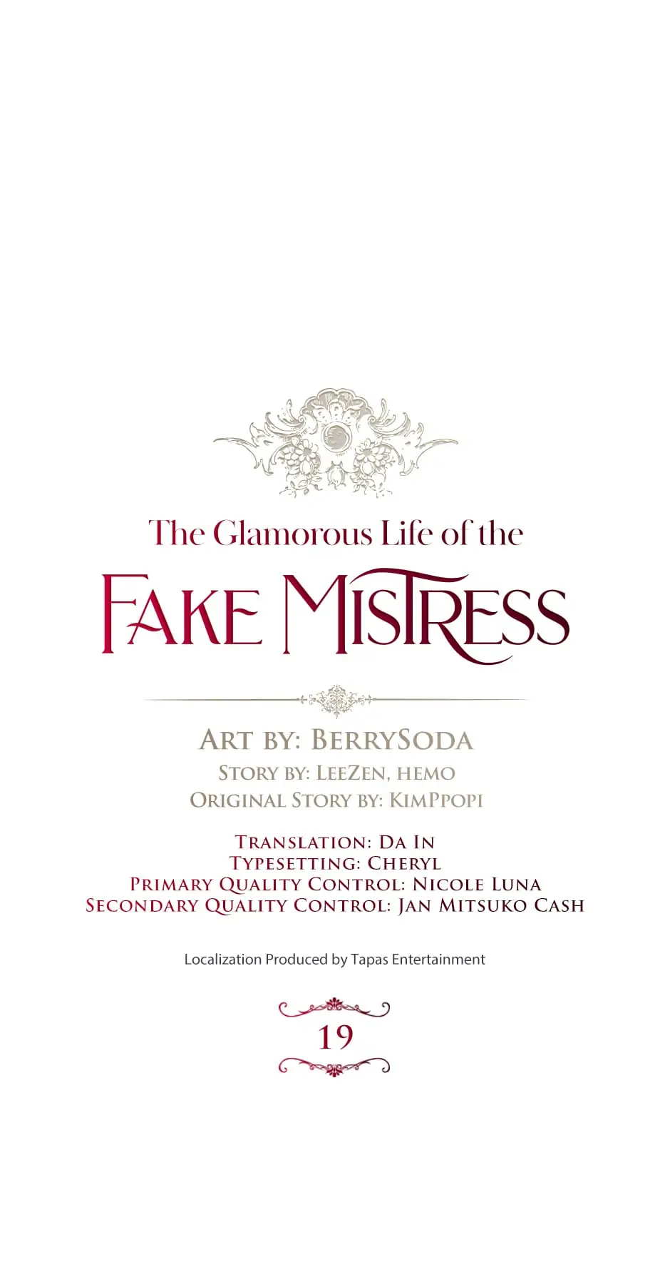 The Glamorous Life of the Fake Mistress - Chapter 19 manhwa