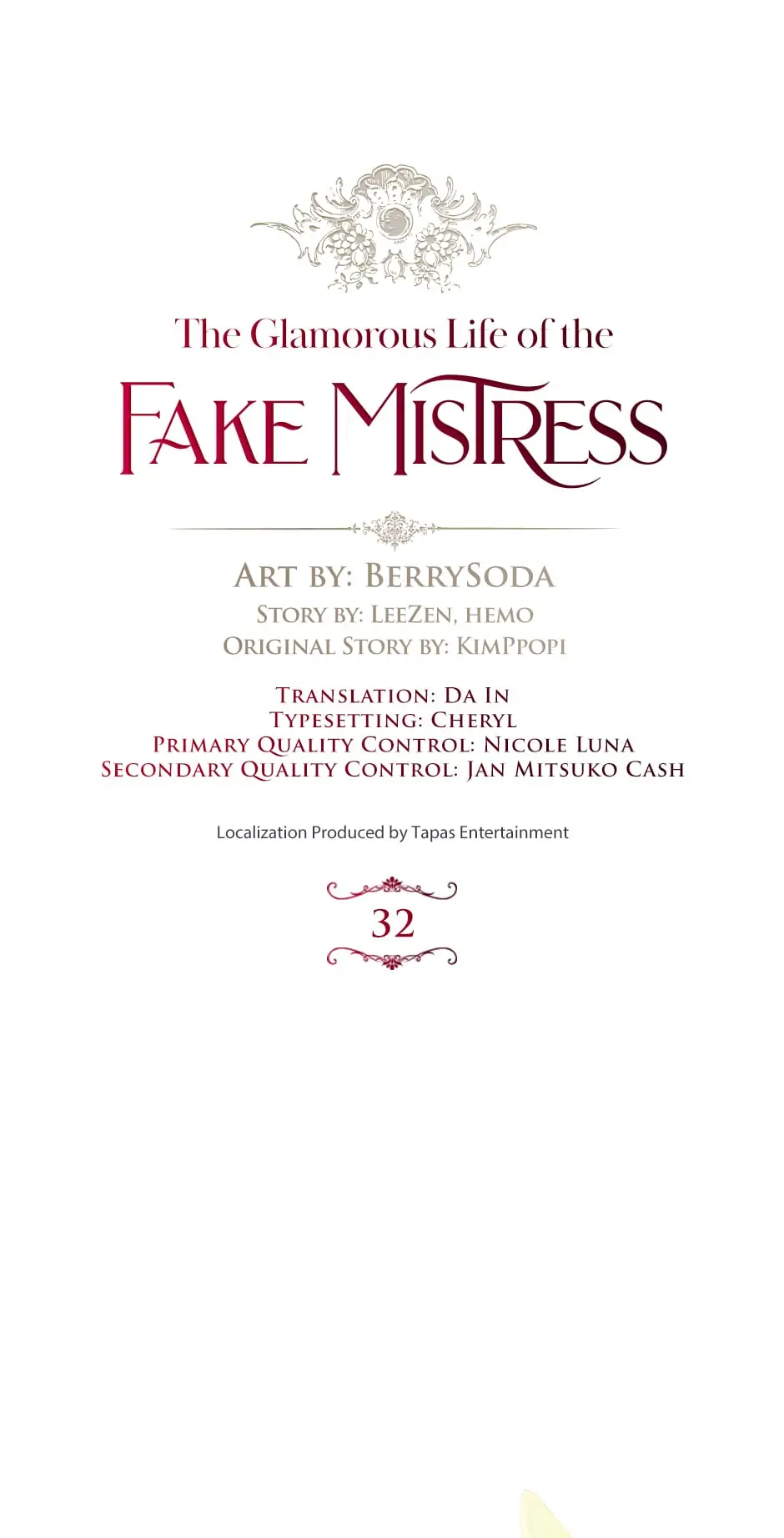 The Glamorous Life of the Fake Mistress - Chapter 32 [R15] manhwa