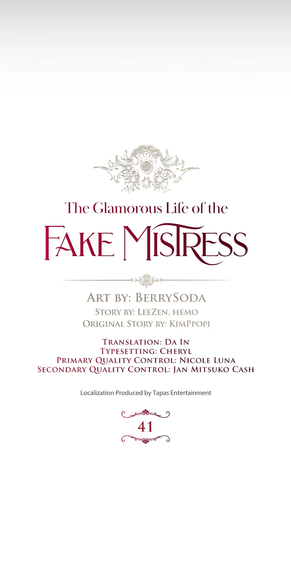 The Glamorous Life of the Fake Mistress - Chapter 41 [R15] manhwa