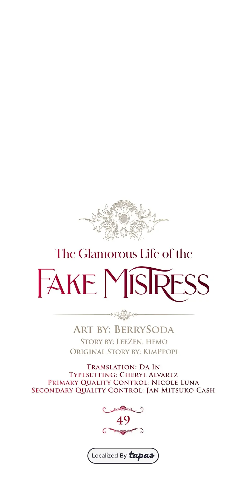 The Glamorous Life of the Fake Mistress - Chapter 49 manhwa