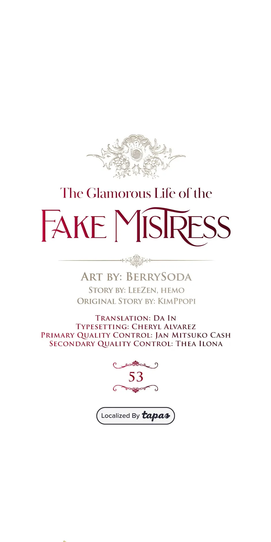 The Glamorous Life of the Fake Mistress - Chapter 53 manhwa