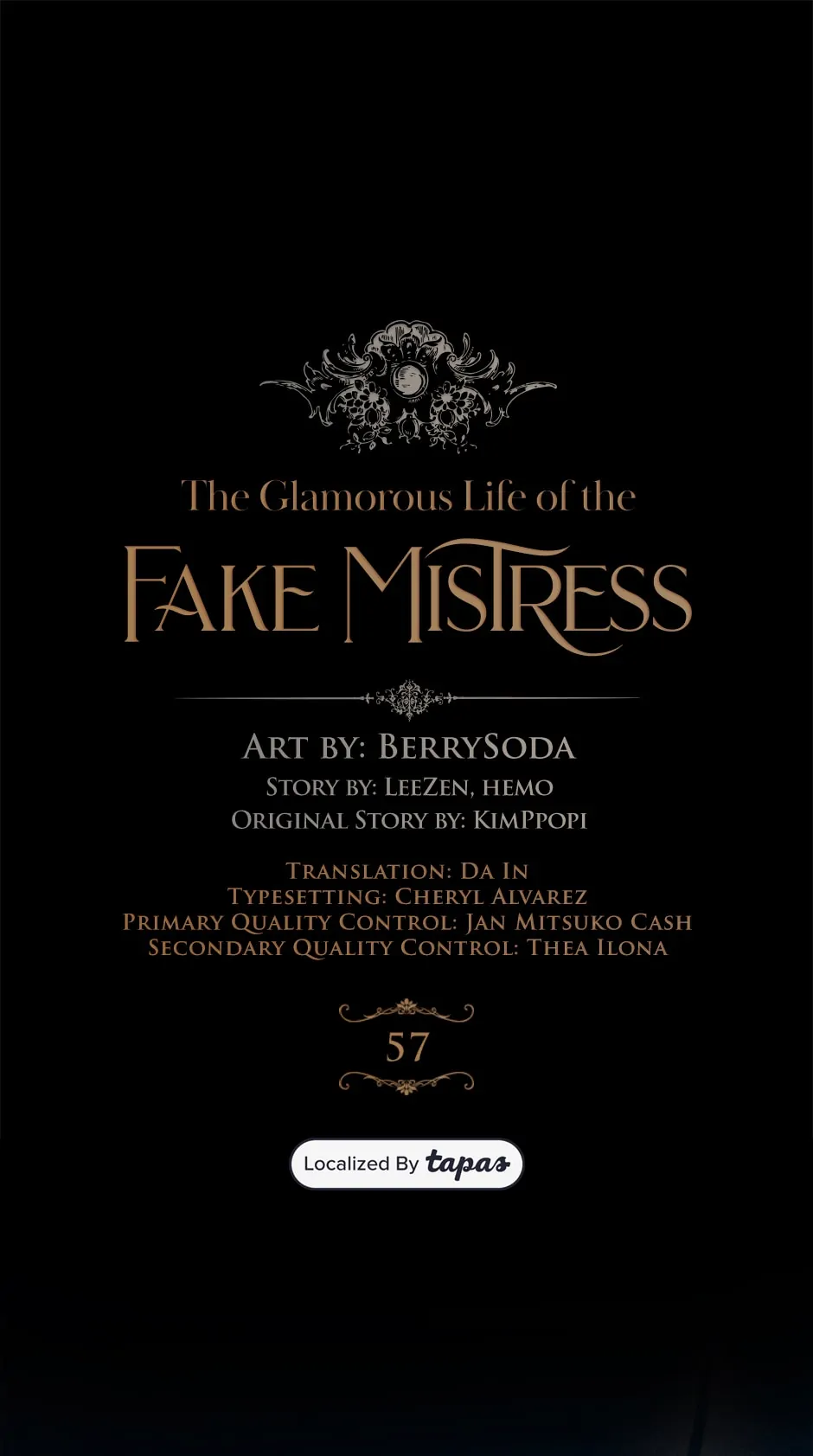 The Glamorous Life of the Fake Mistress - Chapter 57 manhwa