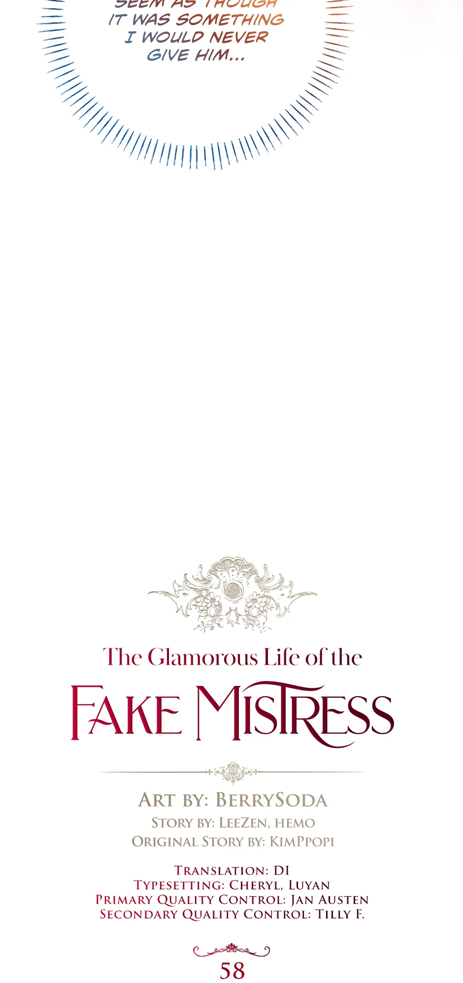 The Glamorous Life of the Fake Mistress - Chapter 58 [R19] manhwa