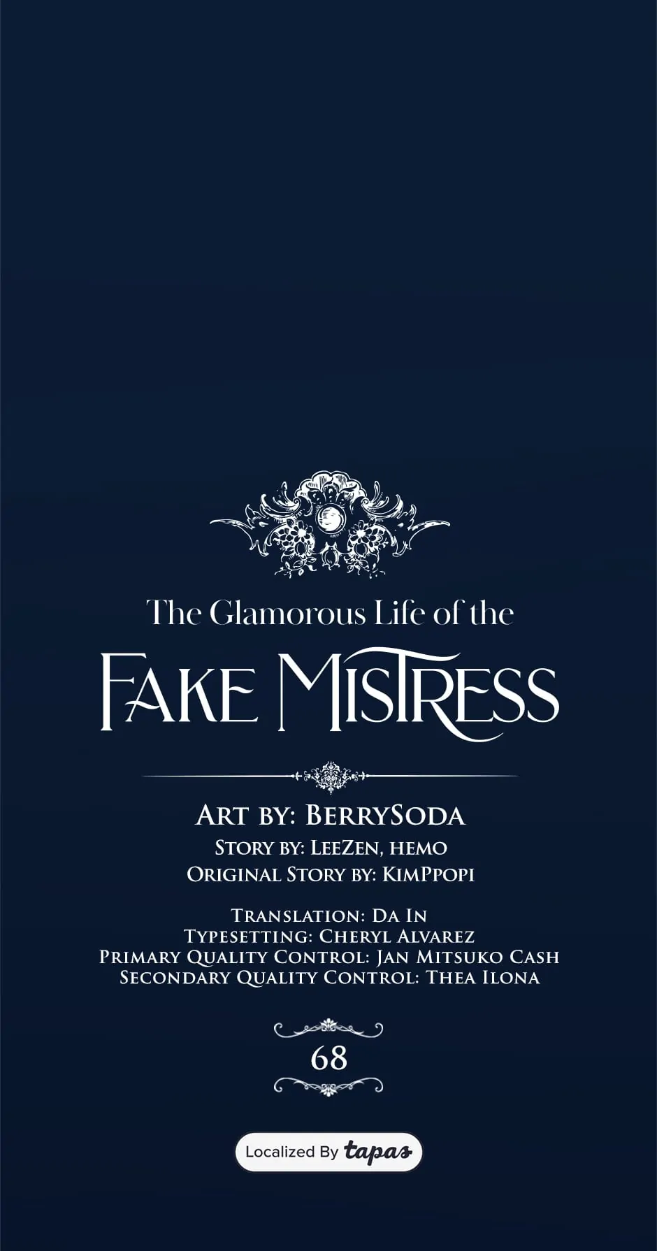 The Glamorous Life of the Fake Mistress - Chapter 68 manhwa