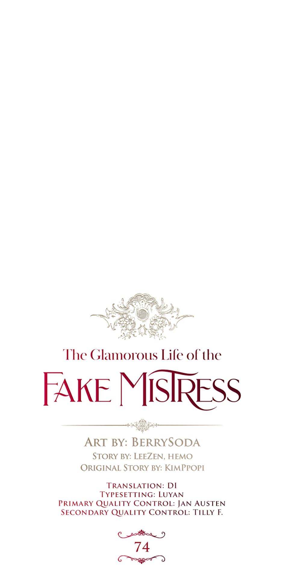 The Glamorous Life of the Fake Mistress - Chapter 74 [R19] manhwa
