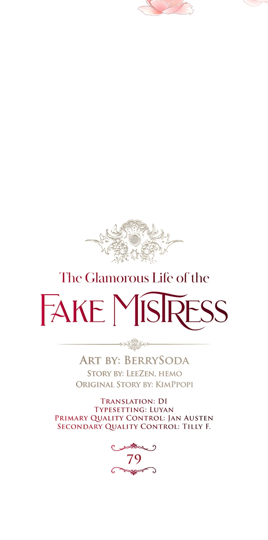 The Glamorous Life of the Fake Mistress - Chapter 79 manhwa