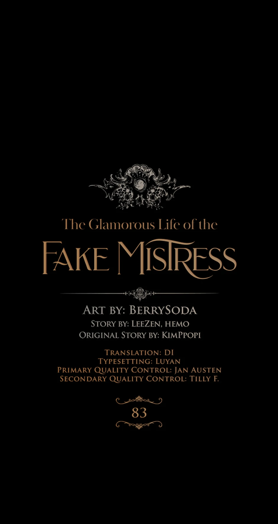 The Glamorous Life of the Fake Mistress - Chapter 83 manhwa