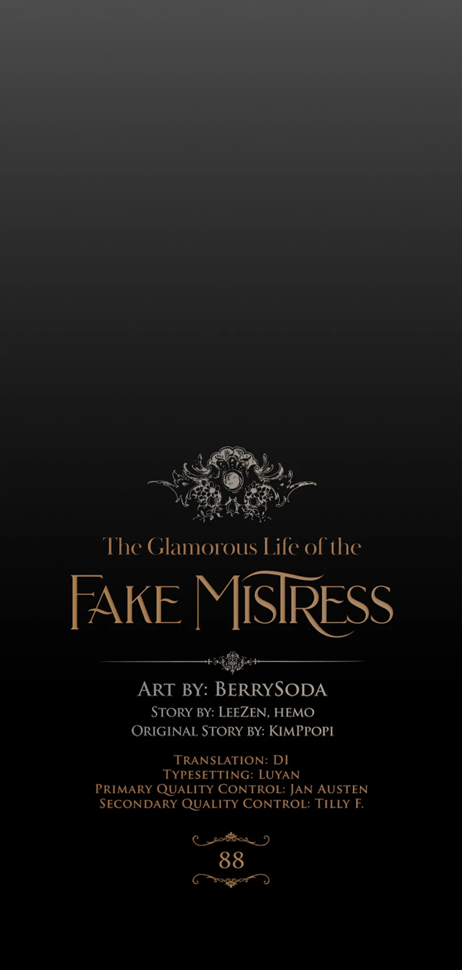The Glamorous Life of the Fake Mistress - Chapter 88 manhwa