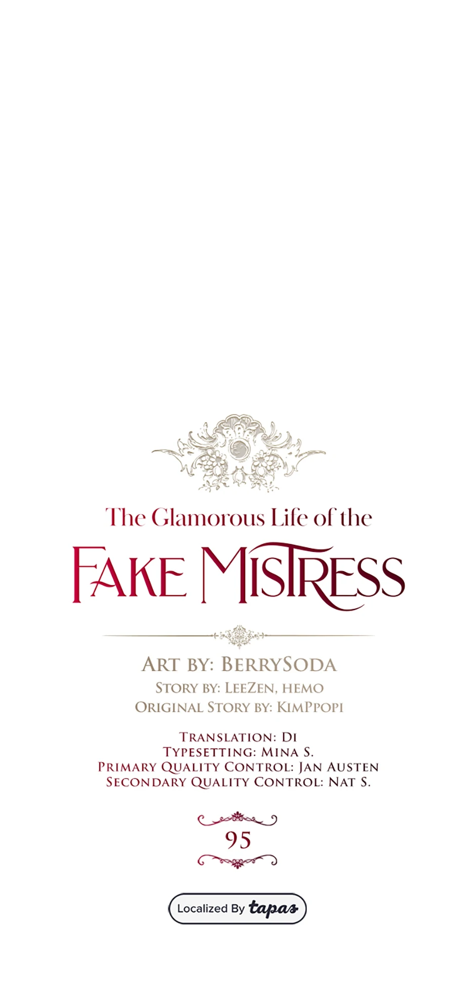 The Glamorous Life of the Fake Mistress - Chapter 95 manhwa