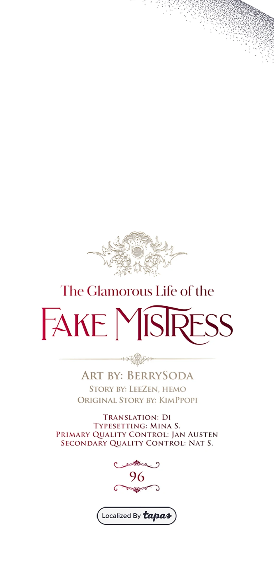 The Glamorous Life of the Fake Mistress - Chapter 96 manhwa