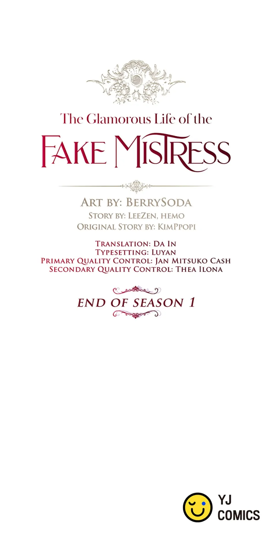 The Glamorous Life of the Fake Mistress - 〖Season 1 Finale〗 [R15] manhwa