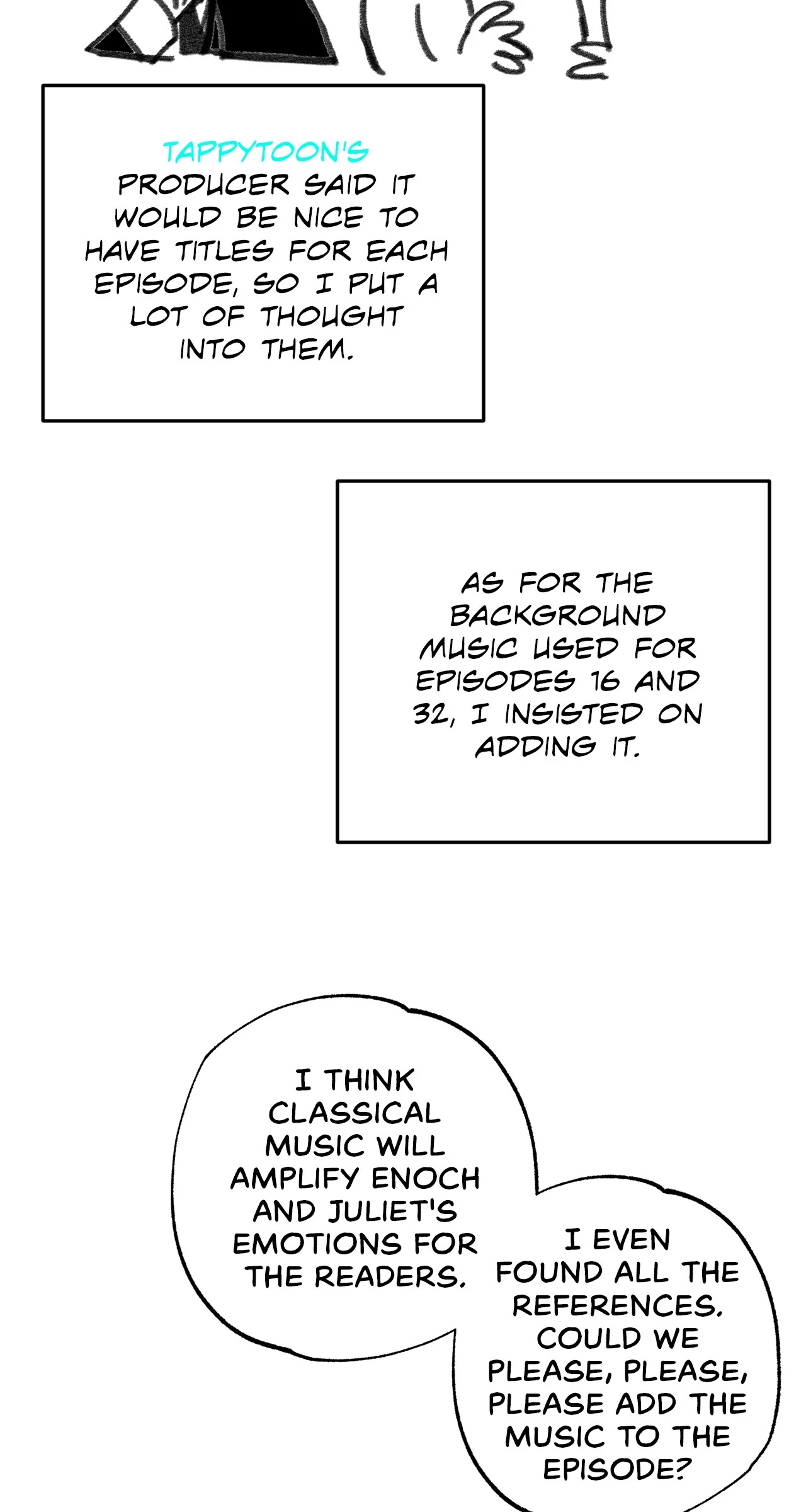 All for My Dearest Juliet (Official) - Creator's Note manhwa