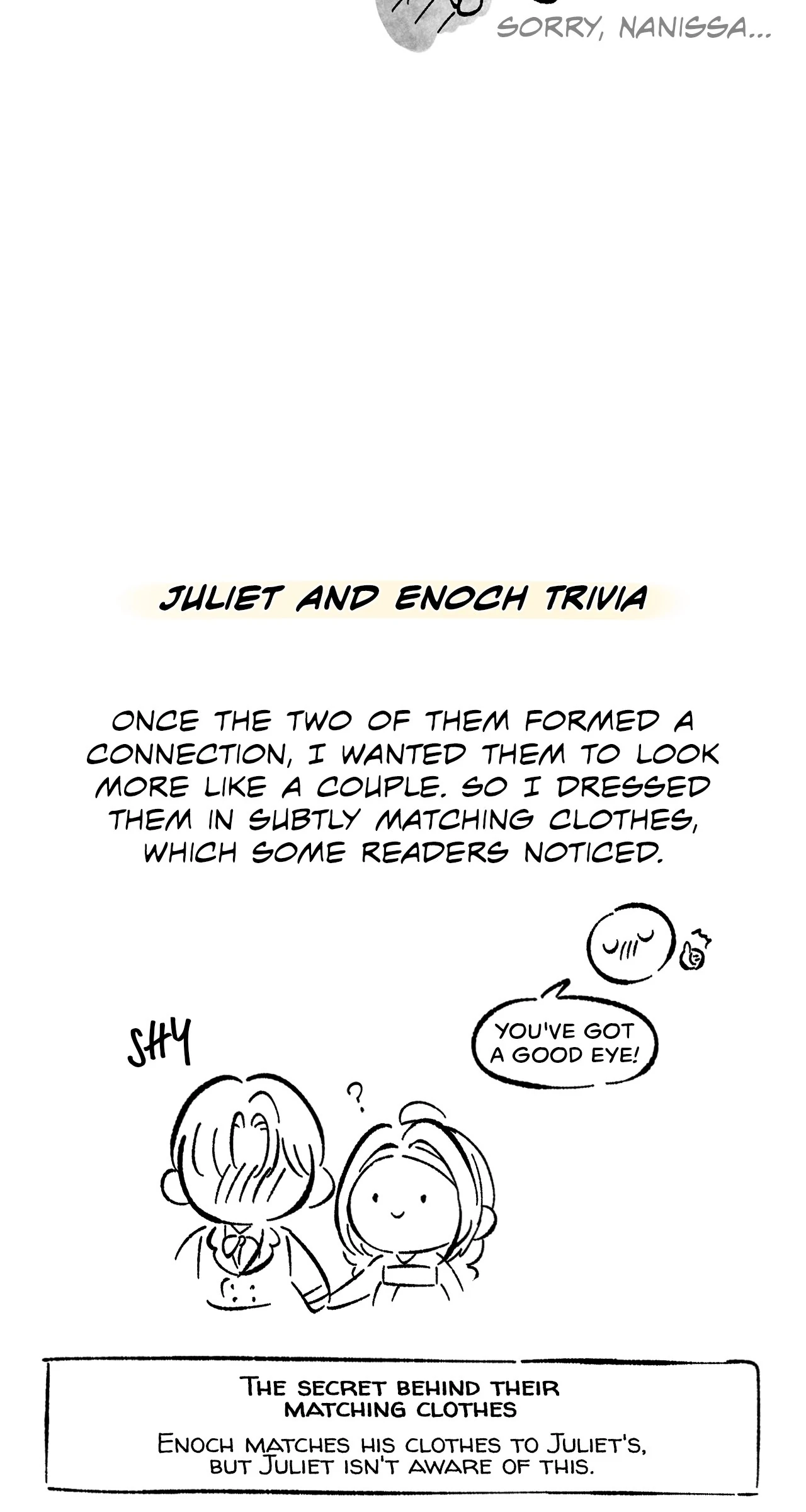 All for My Dearest Juliet (Official) - Creator's Note manhwa