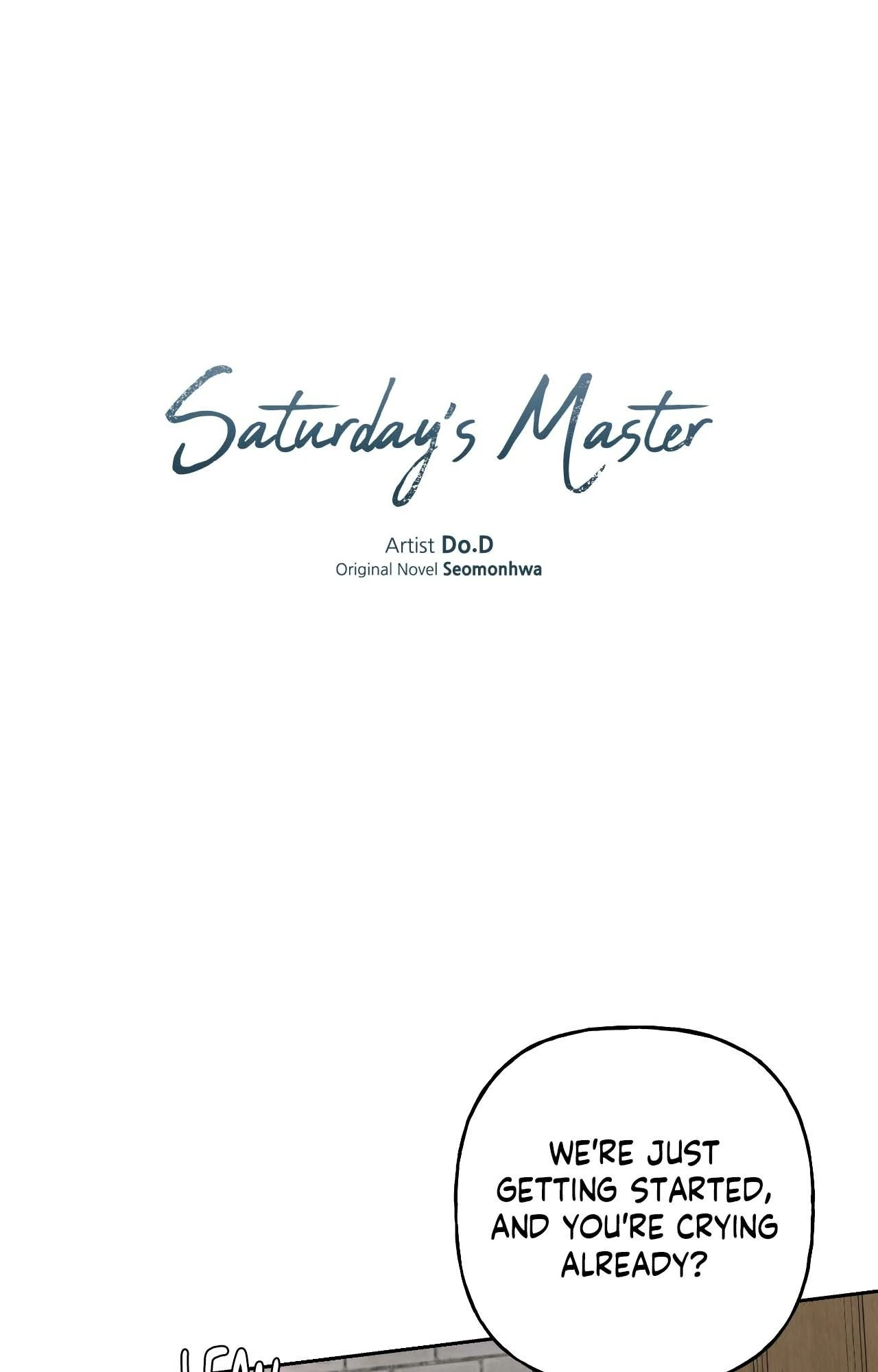 Saturday’s Master «Official» - Chapter 58 manhwa