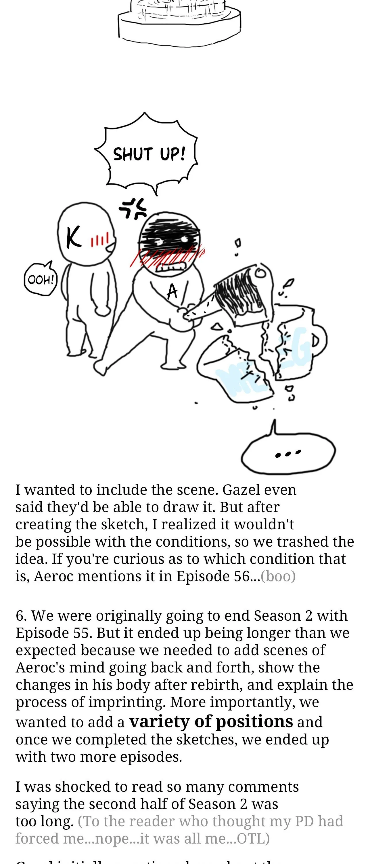 Into the Rose Garden «Official» - Season 2 Creator's Note manhwa